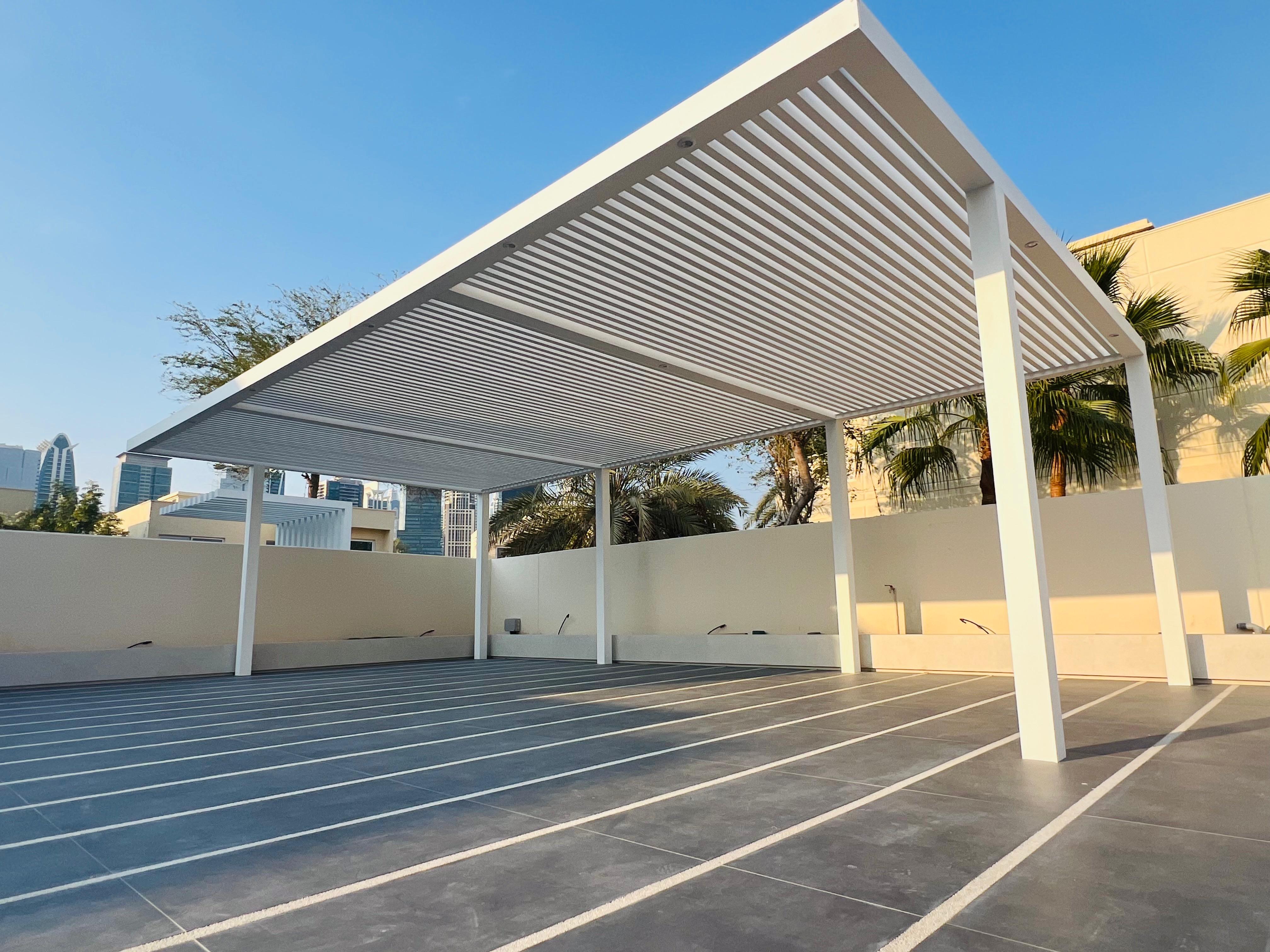 Smart Motorized Aluminium Pergola in UAE